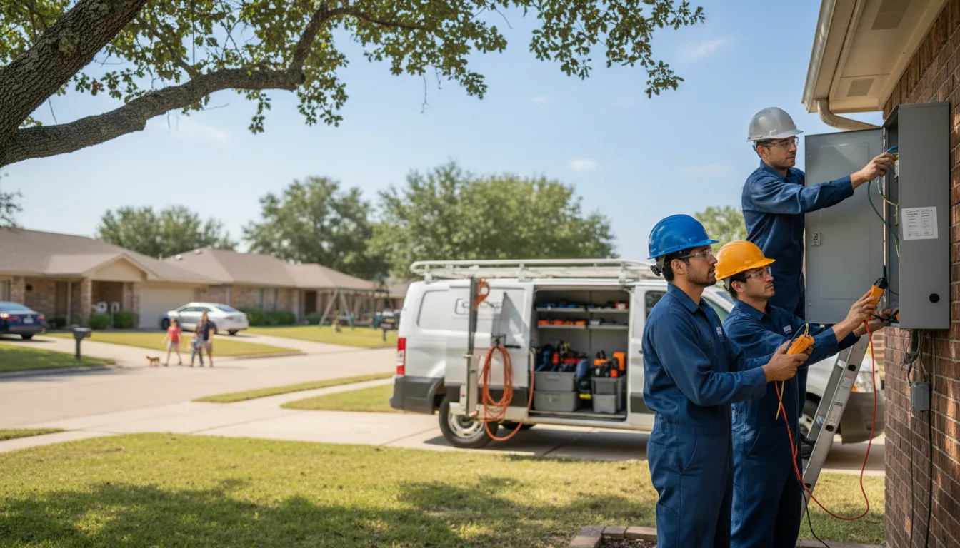 Certified electrician providing emergency electrical services in Gallatin, TX